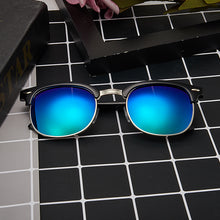 Load image into Gallery viewer, Sunglasses sun Shades Polarized Half Frame Rice Nail Reflective Lenses Retro Photochromic Glass unisex