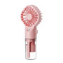 Lade das Bild in den Galerie-Viewer, 20CC Portable Water Mist Fan USB Rechargeable Handheld Mini Fan Quiet Cooling Fan for Home, Commute