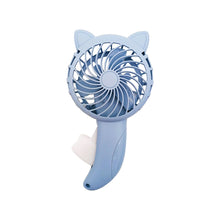 Lade das Bild in den Galerie-Viewer, Portable Hand Held Fan Hand Pressure Fan Mini Fan Without Battery Household Cartoon Fan Cooling Cart