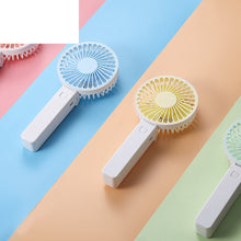 Load image into Gallery viewer, Portable Mini Desktop Air Cooler Folding Fan Handheld USB Rechargeable Fan Outdoor Travel Sports Fan