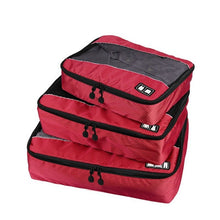 Load image into Gallery viewer, 3pcs/Set Clothing Packing Cubes Travel Bag for Shirts Pants Garment Bags Luggage Organizers Necessaire