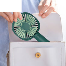 Load image into Gallery viewer, Mini Portable Handheld Fan with Base Rechargeable USB Silent Small Fan Long Battery Life for Travel