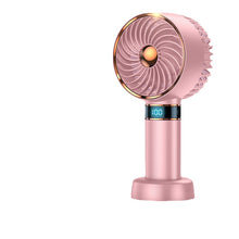 Lade das Bild in den Galerie-Viewer, Student Fan 2023 New Handheld Mini Fan USB 5000mAh Rechargeable Mini Portable Small Pocket Fan Data