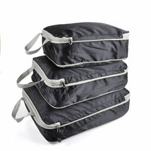 Load image into Gallery viewer, 3PCS Compressible Packing Cubes Foldable Waterproof Travel Storage Bag Suitcase Nylon Portable With Handbag Luggage Organizer
