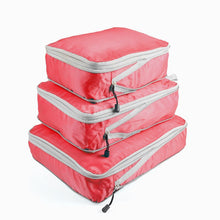 Load image into Gallery viewer, 3PCS Compressible Packing Cubes Foldable Waterproof Travel Storage Bag Suitcase Nylon Portable With Handbag Luggage Organizer