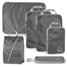 Load image into Gallery viewer, 4/6PCS Travel Compression Packing Cubes Luggage Organizer Accessories Extensible Storage Bags Travel Pouch Foldable Suitcases
