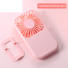 Lade das Bild in den Galerie-Viewer, Handheld Usb Mini Fan Portable Pocket Fan Office Dormitory Desktop Fan Outdoor Travel Air Cooler Thr