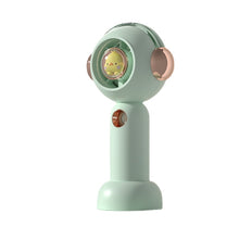 Load image into Gallery viewer, Mini Handheld Fan With Spray USB Rechargeable Portable Fans Camping Outdoor Turbine Desktop Small Ye
