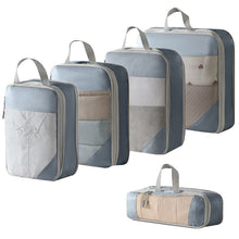 Lade das Bild in den Galerie-Viewer, 5PCS Compressed Packing Cubes Travel Storage Organizer Set Mesh Visual Luggage Portable Lightweight Suitcase Bag