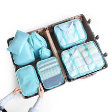 Load image into Gallery viewer, 6/7/8 Piece Set Travel Storage Bags Home Digital Data Cable Organizer For Clothes Shoe Luggage Packing Cube Suitcase Tidy Pouch