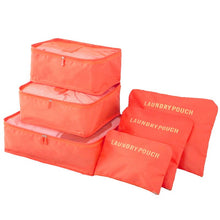 Lade das Bild in den Galerie-Viewer, 6pcs Travel Storage Bag Multifunction Packing Cube Bag for Clothes Tidy Organizer Wardrobe Suitcase Pouch Travel Organizer Bag