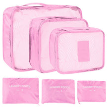 Load image into Gallery viewer, 6pcs Travel Storage Bag Set for Clothes Tidy Organizer Wardrobe Suitcase Pouch Travel Organizer Bag Case Shoes Packing Cube Bag