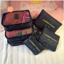Lade das Bild in den Galerie-Viewer, 6pcs Travel Storage Bag Set for Clothes Tidy Organizer Wardrobe Suitcase Pouch Organizer Bag Case Shoes Packing set