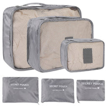 Load image into Gallery viewer, 6pcs Travel Storage Bag Set for Clothes Tidy Organizer Wardrobe Suitcase Pouch Travel Organizer Bag Case Shoes Packing Cube Bag