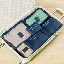 Lade das Bild in den Galerie-Viewer, 6pcs Travel Storage Bag Set for Clothes Tidy Organizer Wardrobe Suitcase Pouch Organizer Bag Case Shoes Packing set