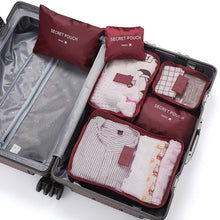 Load image into Gallery viewer, 6pcs Travel Clothes Storage Waterproof Bags Portable Luggage Organizer Pouch Packing Cube 6 Colors Local Stock Hot Selling