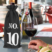 Load image into Gallery viewer, 10pcs Christmas Gift Bags Linen Jute Wine Bottle Bags Reusable Sachet