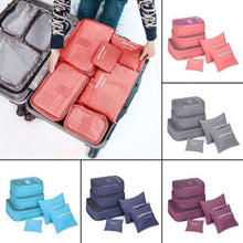 Load image into Gallery viewer, 6Pcs Waterproof Travel Clothes Storage Bags Luggage Organizer Pouch Packing Cube