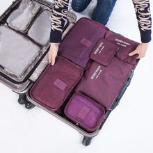 Load image into Gallery viewer, 6Pcs Waterproof Travel Clothes Storage Bags Luggage Organizer Pouch Packing Cube