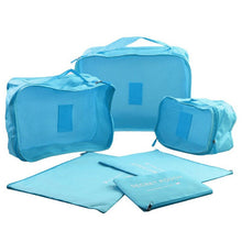 Load image into Gallery viewer, 6Pcs Waterproof Travel Clothes Storage Bags Luggage Organizer Pouch Packing Cube