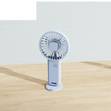 Load image into Gallery viewer, Handheld Fan USB Rechargeable Mini Fan Portable Air Cooler Desktop Fan Silent Phone Stand