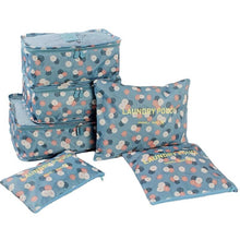 Lade das Bild in den Galerie-Viewer, 6pcs/set Travel Packing Cubes Fashion Waterproof Large Capacity Clothing Sorting Organize Bag Moving Luggage Packing Bags