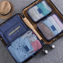 Lade das Bild in den Galerie-Viewer, 6pcs/set Travel Packing Cubes Fashion Waterproof Large Capacity Clothing Sorting Organize Bag Moving Luggage Packing Bags