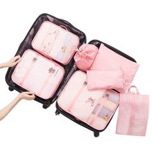 Lade das Bild in den Galerie-Viewer, 7 Travel Bags Waterproof Packing Compression Storage Bag Travel Insert Case Set Luggage Organizer Packing Cubes Mala De Viagem