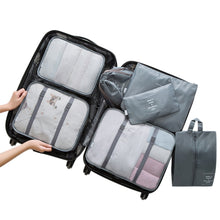 Lade das Bild in den Galerie-Viewer, 7 Travel Bags Waterproof Packing Compression Storage Bag Travel Insert Case Set Luggage Organizer Packing Cubes Mala De Viagem