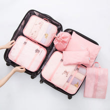 Lade das Bild in den Galerie-Viewer, 7 Travel Bags Waterproof Packing Compression Storage Bag Travel Insert Case Set Luggage Organizer Packing Cubes Mala De Viagem
