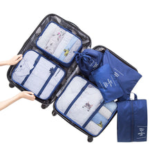 Lade das Bild in den Galerie-Viewer, 7 Travel Bags Waterproof Packing Compression Storage Bag Travel Insert Case Set Luggage Organizer Packing Cubes Mala De Viagem