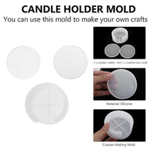 Lade das Bild in den Galerie-Viewer, 1Set Cup Mat Coaster Casting Mold DIY Resin Epoxy Mold Coaster Holder Making Mold