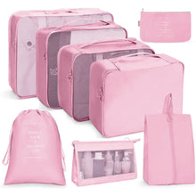 Load image into Gallery viewer, 8Pcs/set Large Capacity Luggage Storage Bags For Packing Cube Clothes Underwear Cosmetic Travel Organizer Bag Toiletries Pouch