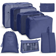 Load image into Gallery viewer, 8Pcs/set Large Capacity Luggage Storage Bags For Packing Cube Clothes Underwear Cosmetic Travel Organizer Bag Toiletries Pouch
