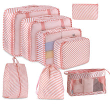 Load image into Gallery viewer, 8Pcs/set Large Capacity Travel Storage Bag for Packing Cube Clothes Underwear Cosmetic Travel Organizer Bag Toiletries Pouch