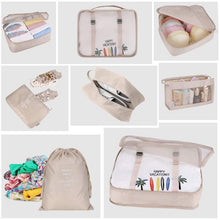 Load image into Gallery viewer, 8Pcs/set Large Capacity Travel Storage Bag for Packing Cube Clothes Underwear Cosmetic Travel Organizer Bag Toiletries Pouch