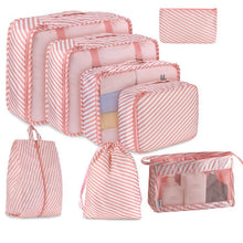 Load image into Gallery viewer, 8Pcs/set Large Capacity Travel Storage Bag for Packing Cube Clothes Underwear Cosmetic Travel Organizer Bag Toiletries Pouch