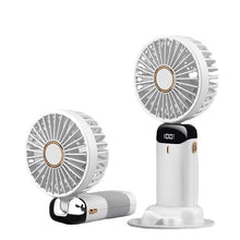 Lade das Bild in den Galerie-Viewer, 2023 Portable Hand-Held Fan Office Desktop Multifunctional Folding Double-Headed Small Electric