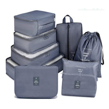 Load image into Gallery viewer, 9PCS/Set Travel Bags Multi-function Clothing Underwear Cosmetic Data Shoes Finishing Storage Bag Luggage Organizer Packing Cube