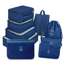 Load image into Gallery viewer, 9PCS/Set Travel Bags Multi-function Clothing Underwear Cosmetic Data Shoes Finishing Storage Bag Luggage Organizer Packing Cube