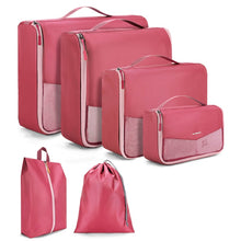 Load image into Gallery viewer, 6 Set Packing Cubes for Suitcase,Lightweight Essentials with Laundry Bag, Durable Luggage Suitcase Organizer Bag Set wi