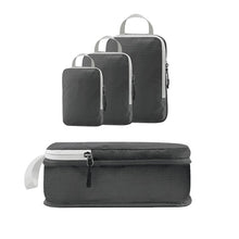 Lade das Bild in den Galerie-Viewer, Compressible 3 pieces Set Travel Bag Organizer Folding Waterproof Nylon ClothesTidy Pouch Luggage Suitcase Storage Packing Cubes