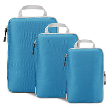 Load image into Gallery viewer, Compressible storage bag set Three-piece Compression Packing Cube Travel Luggage Organizer foldable Travel Bag Organizer