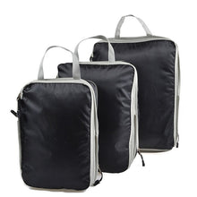 Load image into Gallery viewer, Compressible storage bag set Three-piece Compression Packing Cube Travel Luggage Organizer foldable Travel Bag Organizer