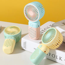 Load image into Gallery viewer, Electric Fan Handheld with Handle Fans Tabletop Air Cooling Tool Supply for Outdoor Travelling Stude