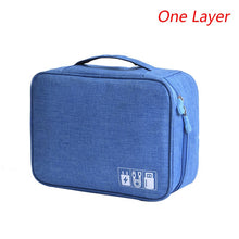 Load image into Gallery viewer, Free Shipping Storage Bag Waterproof Packing Cubes 1/2 Layers Electronic Accessories Organizer Bag Gadget Carry Digital #9167