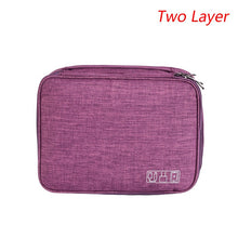 Load image into Gallery viewer, Free Shipping Storage Bag Waterproof Packing Cubes 1/2 Layers Electronic Accessories Organizer Bag Gadget Carry Digital #9167