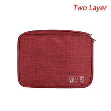 Load image into Gallery viewer, Free Shipping Storage Bag Waterproof Packing Cubes 1/2 Layers Electronic Accessories Organizer Bag Gadget Carry Digital #9167