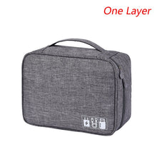 Load image into Gallery viewer, Free Shipping Storage Bag Waterproof Packing Cubes 1/2 Layers Electronic Accessories Organizer Bag Gadget Carry Digital #9167