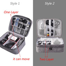 Load image into Gallery viewer, Free Shipping Storage Bag Waterproof Packing Cubes 1/2 Layers Electronic Accessories Organizer Bag Gadget Carry Digital #9167